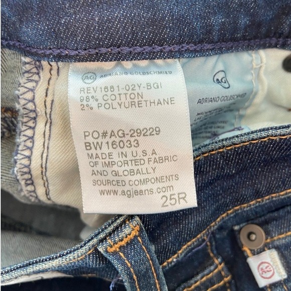 Adriano Goldschmied The Jodi High Rise Slim Flare Dark Blue Denim Jeans Women 25 - Picture 11 of 12